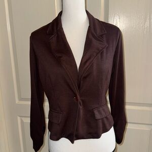 JUNIORS - Brown Sweater Blazer - Size XL